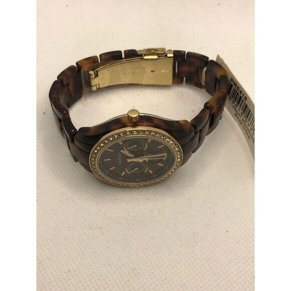 Fossil ES2795 Women's Plastic Analog Black Dial Quartz Genuine Wrist Watch LP321 - Picture 7 of 9